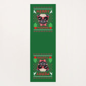 Prettig Pugmas! Yoga Mat (Achterkant)
