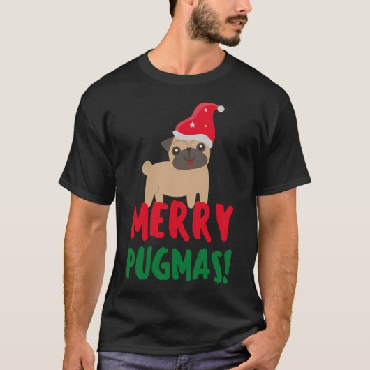 Prettig Pukkerfeest - Pukker Kerstmis T-shirt (Voorkant)