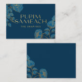 Prettig Purim met bloemen voor shaloch manot Notitiekaartje (Voorkant / Achterkant)