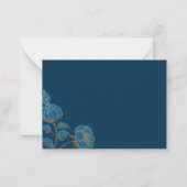 Prettig Purim met bloemen voor shaloch manot Notitiekaartje (Achterkant)