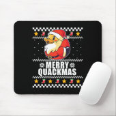 Prettig Quackmas Kerst Eend Kerstman Klaas Meme  Muismat (Met muis)