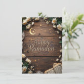 Prettig Ramadan Feestdagenkaart (Staand voorkant)