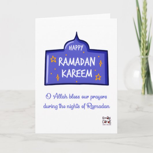 Prettig Ramadan Kareem Kaart (Voorkant)