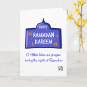 Prettig Ramadan Kareem Kaart (Gele Bloem)