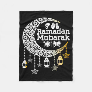 Prettig ramadan mubarak islamitische kalligrafie g fleece deken