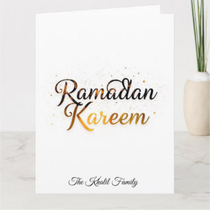 Prettig Ramadan Mubarak Ramadan Kareem Goud Moslim Kaart