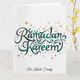 Prettig Ramadan Mubarak Ramadan Kareem Goud Moslim Kaart