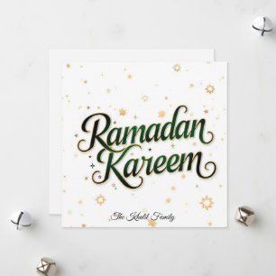 Prettig Ramadan Mubarak Ramadan Kareem Gouden Mosl Feestdagenkaart