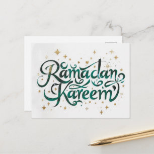 Prettig Ramadan Mubarak Ramadan Kareem Gouden Mosl Feestdagenkaart