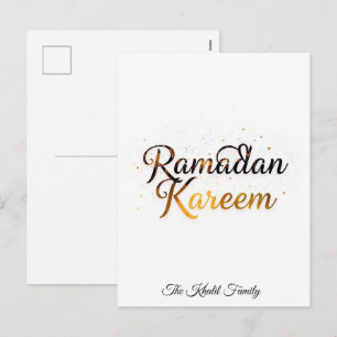 Prettig Ramadan Mubarak Ramadan Kareem Gouden Mosl Feestdagenkaart