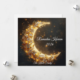 Prettig Ramadan Mubarak Ramadan Kareem Hilal Feestdagenkaart