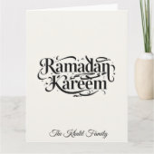 Prettig Ramadan Mubarak Ramadan Kareem Moslim Kaart (Voorkant)