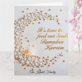 Prettig Ramadan Mubarak Ramadan Kareem Witte Mosli Kaart