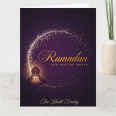 Prettig Ramadan Mubarak Ramadan Kareem Witte Mosli Kaart (Voorkant)