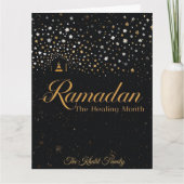 Prettig Ramadan Mubarak Ramadan Kareem Witte Mosli Kaart (Voorkant)
