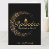 Prettig Ramadan Mubarak Ramadan Kareem Witte Mosli Kaart (Voorkant)