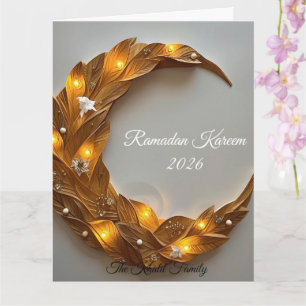 Prettig Ramadan Mubarak Ramadan Kareem Witte Mosli Kaart