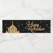 prettig Ramadan Waterfles Etiket (Enkel label)