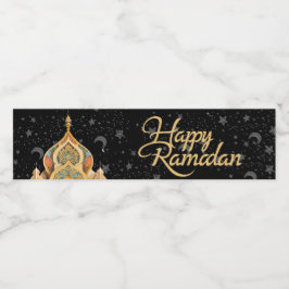 prettig Ramadan Waterfles Etiket