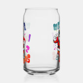 Prettig Rizz Kerstmis - Grappige Kerstman Blikvorm Glas (Rechts)