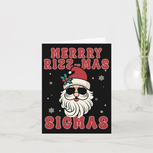 Prettig Rizz Mas Sigmas Gen Alpha Middelbare Schoo Kaart (Voorkant)