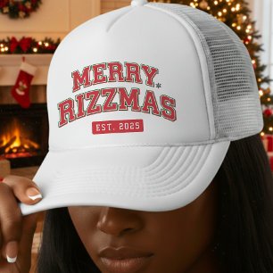 Prettig Rizzmas Atletiek Sporten Grappig Kerstmis Trucker Pet