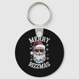 Prettig Rizzmas Grappige Kerstman Happy Ch Sleutelhanger