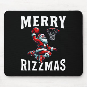 Prettig Rizzmas Grappige Kerstman Kerstman Skelet  Muismat