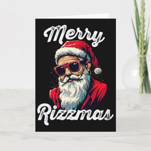 Prettig Rizzmas Grappige Kerstman Witte Olifant Ca Kaart
