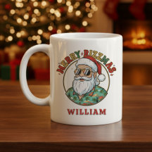 Prettig Rizzmas Kerstman met Zonnebril Grappige Ke