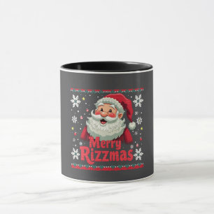 Prettig Rizzmas Kerstman Rizz Grappig Kerst Rizzle Mok