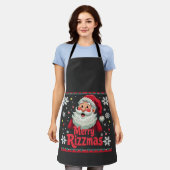 Prettig Rizzmas Kerstman Rizz Grappig Kerst Rizzle Schort (Gedragen)