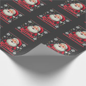 Prettig Rizzmas Kerstman Rizz Leuk Kerst Rizzler Cadeaupapier (Hoek)
