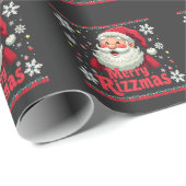 Prettig Rizzmas Kerstman Rizz Leuk Kerst Rizzler Cadeaupapier (Rol Hoek)