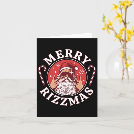 Prettig Rizzmas Kinderen Tiener School Grappig Ker Kaart (Gele Bloem)