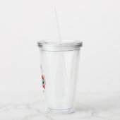 Prettig Rizzmas Retro Kerstman Grappige Kerstmis Acryl Drinkbeker (Links)