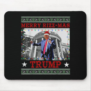 Prettig Rizzmas Trump Grappig Humoristische Trump Muismat