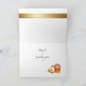 Prettig Rosj Hasjana Joods Nieuwjaar Honing & Appe Bedankkaart (Binnen)