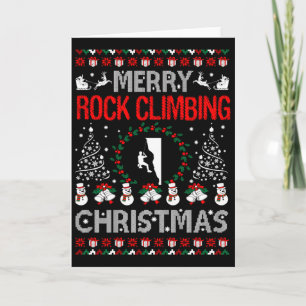 Prettig Rotsklimmen Kerstmis Lelijke Trui Buiten Kaart