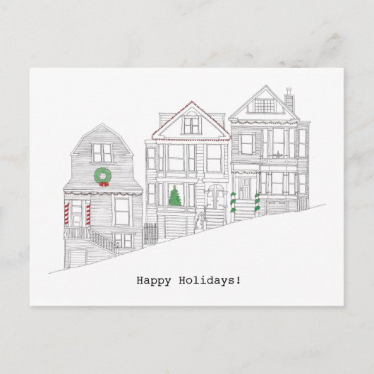 Prettig San Francisco-vakantie Feestdagenkaart (Voorkant)