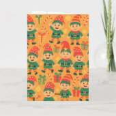 Prettig Scheetmis! Grappige Boerende Kerstman & El Feestdagen Kaart (Achterkant)