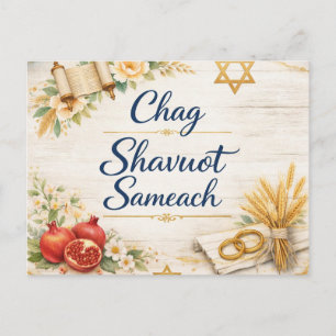 Prettig Shavuot, Gelukkig Shavuot Feestdagenkaart