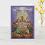 Prettig Shavuot Wekenfeest Schilderij Kaart (Gele Bloem)