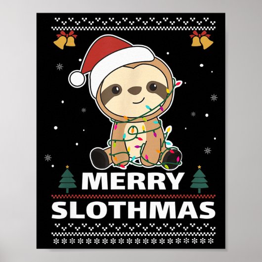 Prettig SloomKerstmis Grappige Sloom Kerstmis Pun  Poster (Voorkant)