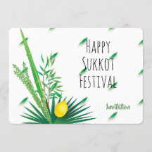 Prettig Soekot Lulav en Etrog-waterverf