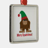 Prettig Squatchmas! Metalen Ornament (Rechts)