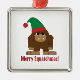 Prettig Squatchmas! Metalen Ornament