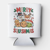 Prettig Squishmas Squish Squad Kerstmis Blikjeskoeler (Voorkant)