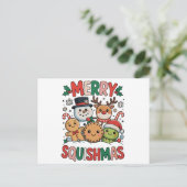 Prettig Squishmas Squish Squad Kerstmis Feestdagenkaart (Staand voorkant)