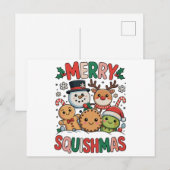 Prettig Squishmas Squish Squad Kerstmis Feestdagenkaart (Voorkant / Achterkant)